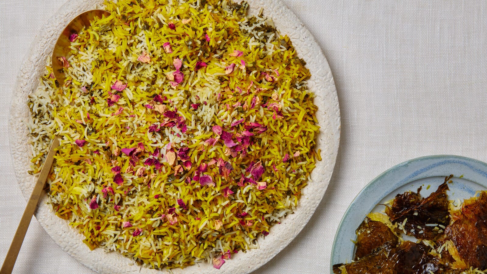 Sabzi Polo (Herbed Rice With Saffron)